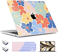 Vista 39 de TWOLSKOO for M4 MacBook Air 13.6 inch Case 2025-2022 Release M4 A3240 M3 A3113 M2 A2681, Plastic Hard Shell & Screen Protector & Keyboard Cover &
