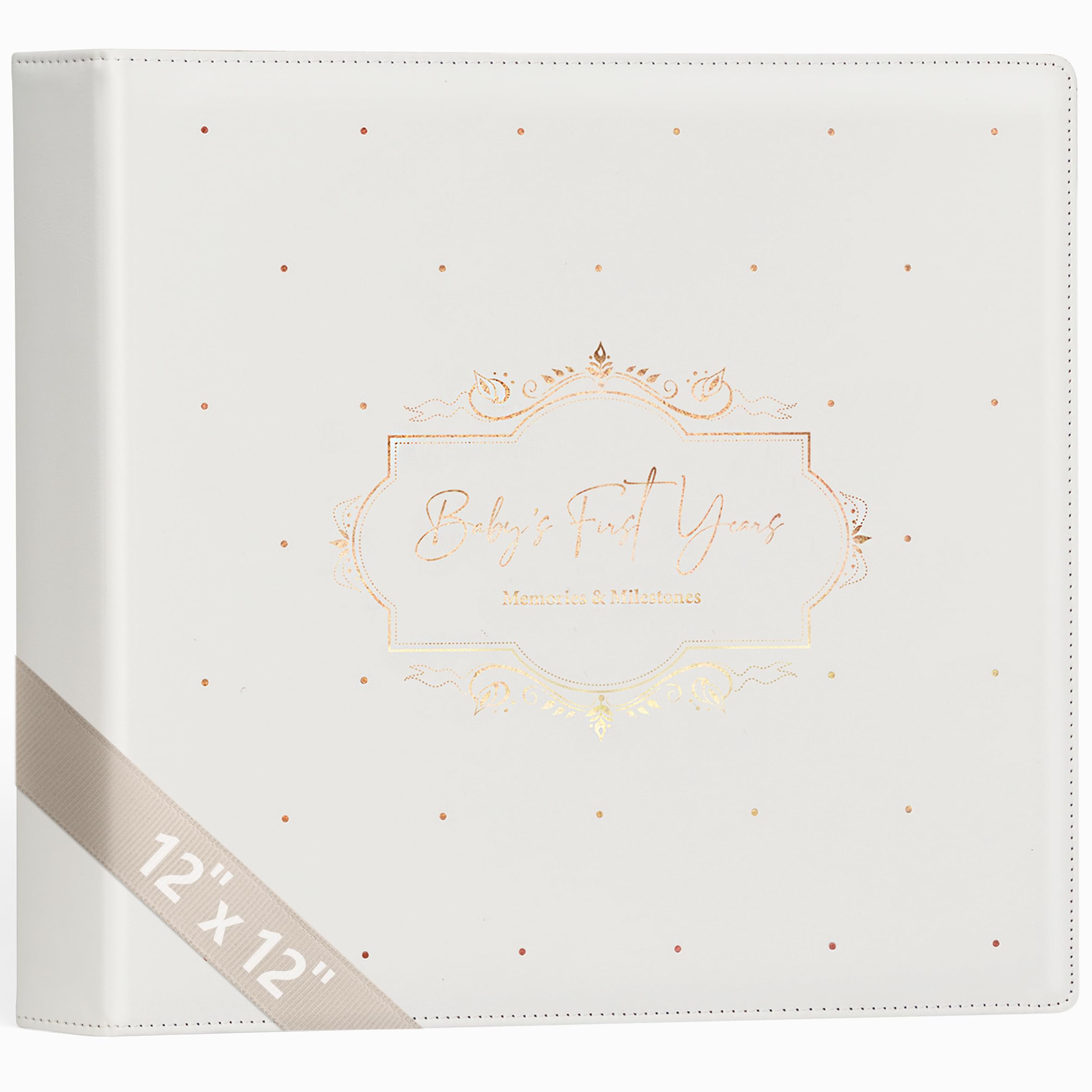 Libro dei ricordi del bambino Ragazza Ragazzo - Libro senza tempo rilegato in pelle per bambini - Libro dei ricordi per bambini prima 5 anni - Genere Neutro Album Baby Scrapbook Album Baby Album