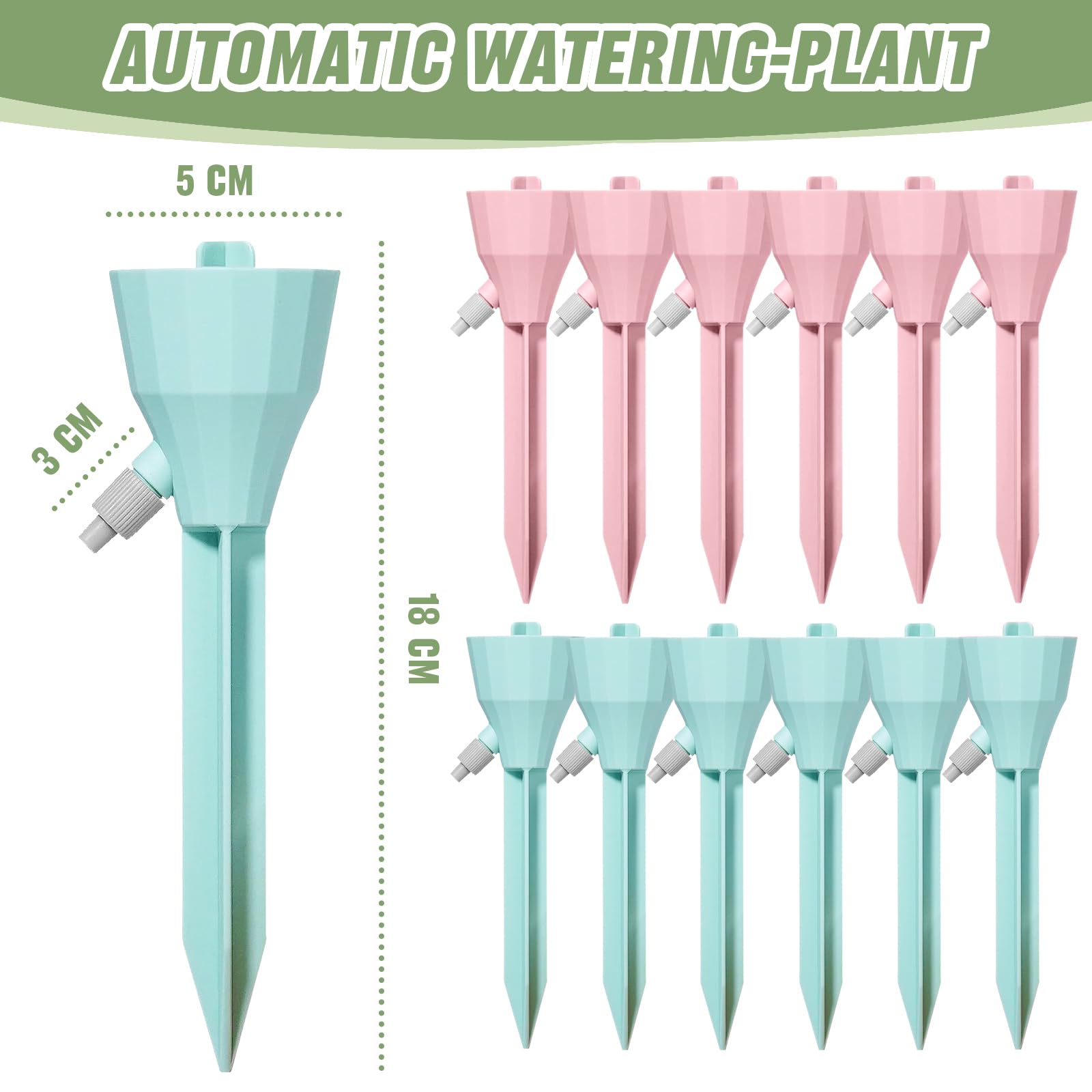 Kit Arrosage Goutte à Goutte Uoimky - 12 Pièces - Vannes Réglables - Pour Plantes Intérieur/Extérieur
