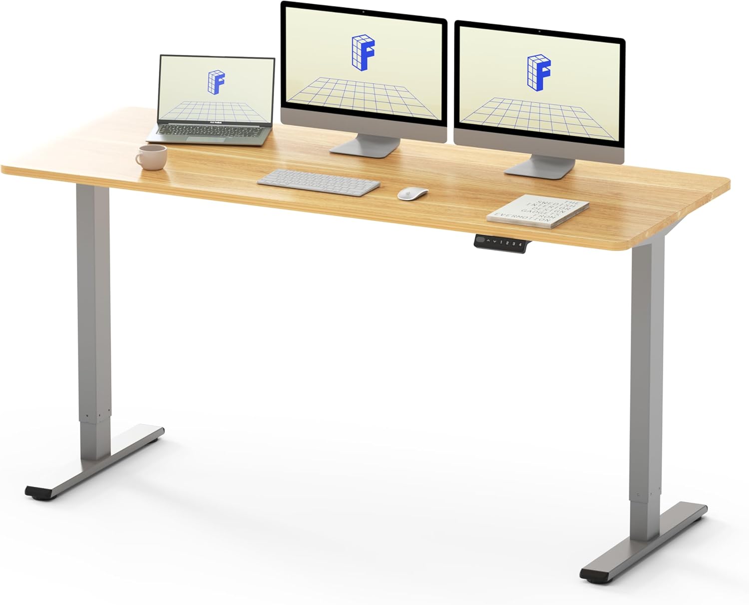 FLEXISPOT Höhenverstellbarer Schreibtisch 180x80cm - Doppelmotor Mit Memory-Funktion