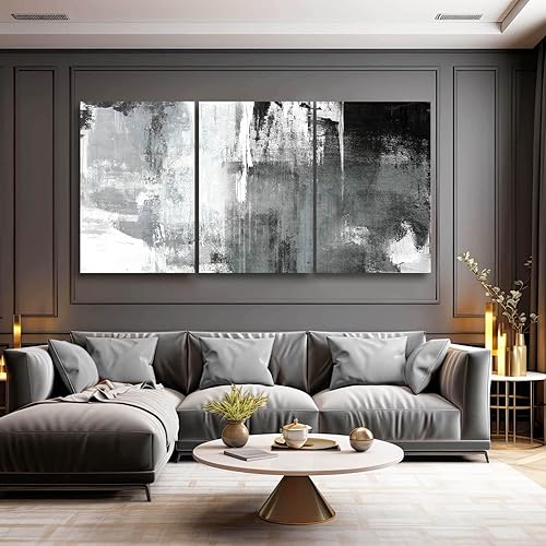 Kureful Extra Large Wall Art for Living Room Black Wall