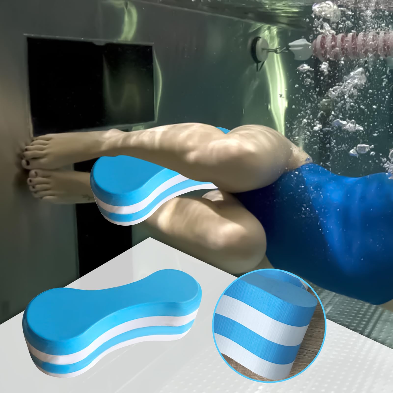 Pull Buoy De Natation - Flotteur Jambes | Accessoire Piscine Débutants Adultes Nage en Extérieur