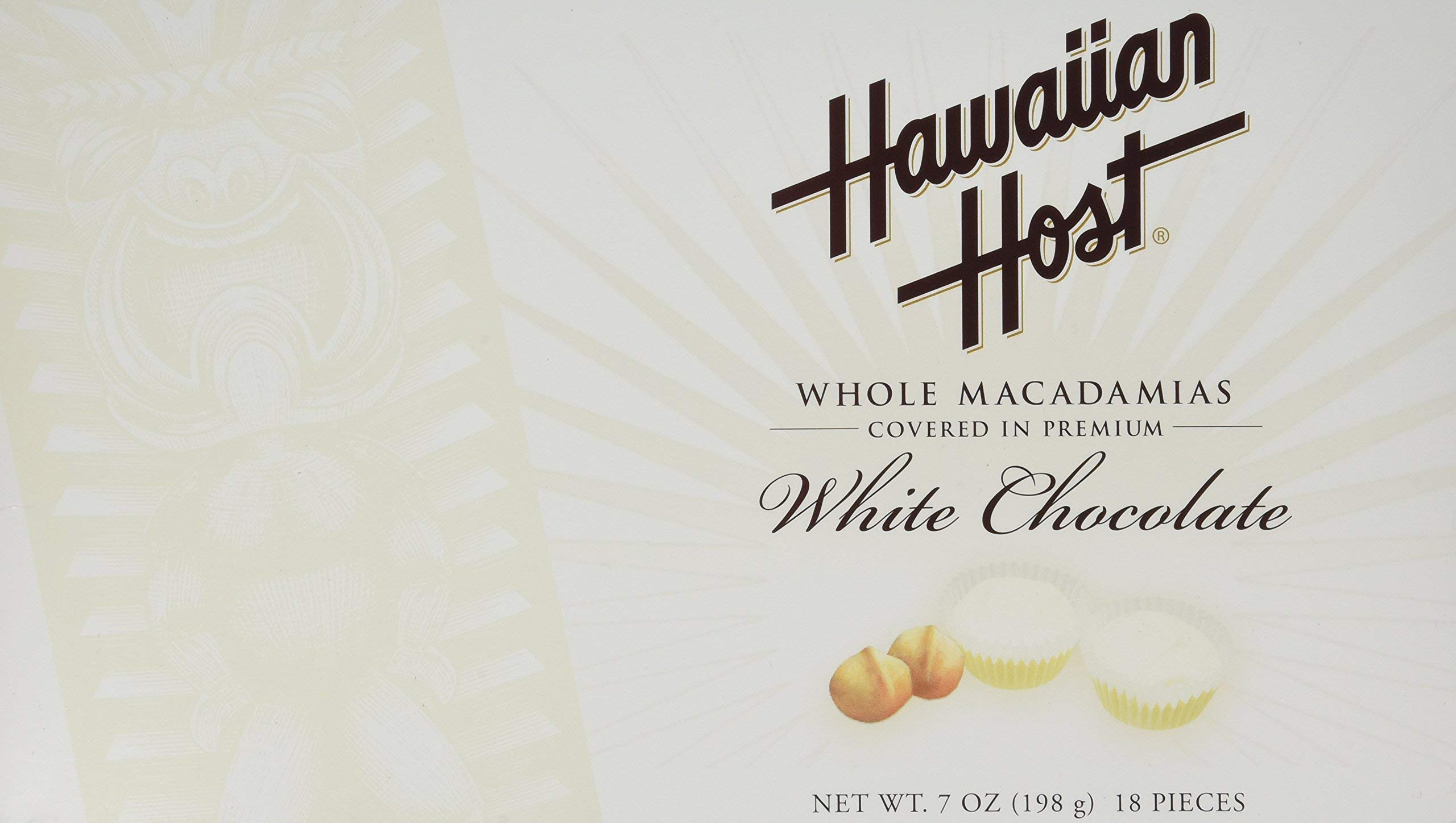 Hawaiian Host Macadamia Nuts White Chocolate 7 oz.