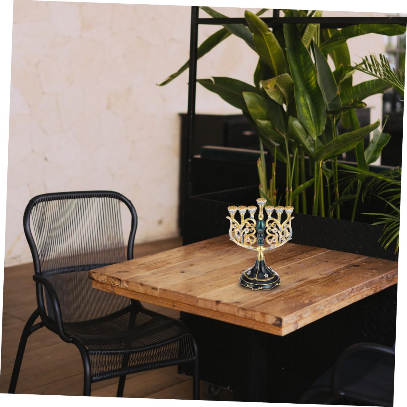 Candelabro de 7 Brazos de Aleación Estilo Vintage para Hogar