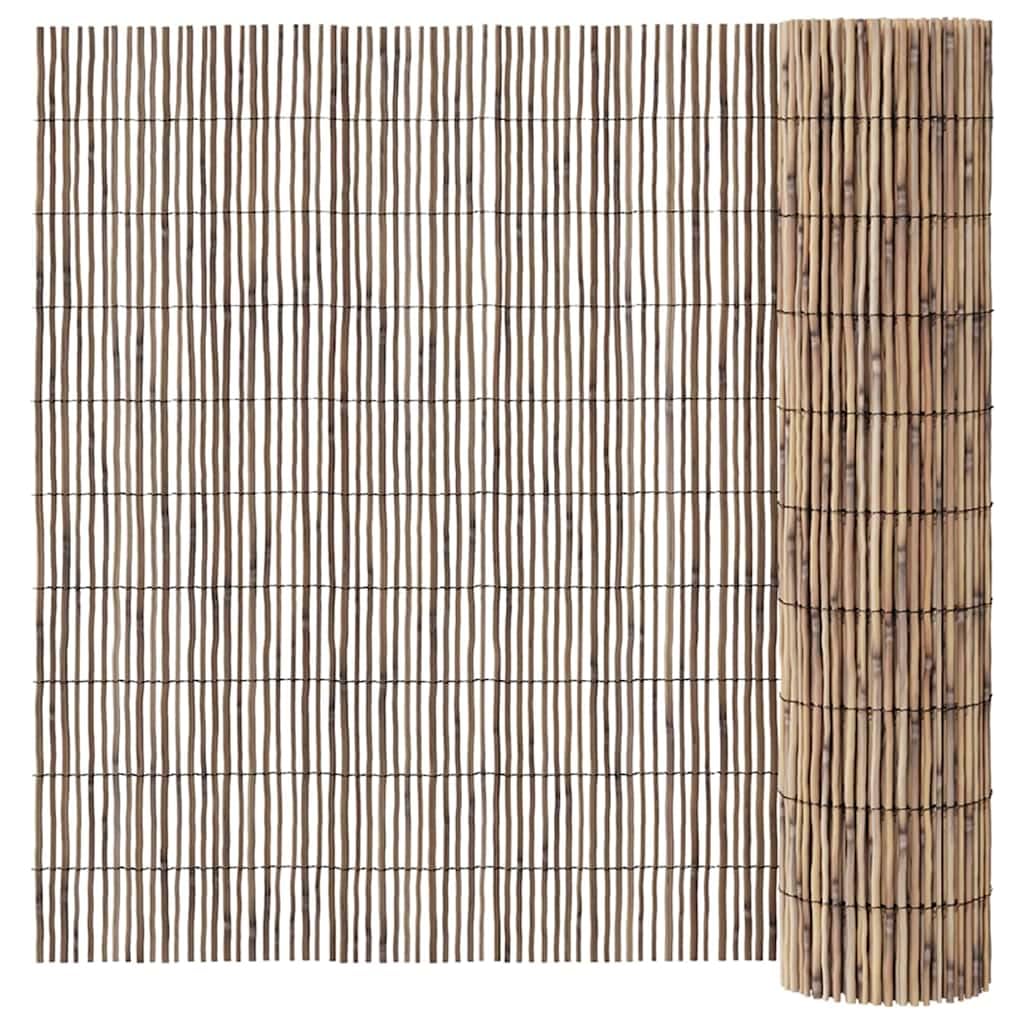 Valla natural de juncos, 300 x 160 cm, resistente a la intemperie, valla de jardín, decorativa como protección visual y valla para zonas de jardín o terraza, duradera y plegable