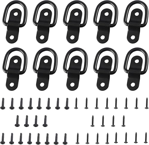 Anillos en D, ganchos de anclaje de amarre para remolque, camión, soporte de cama, puntos cerrados, recogida, cámper, montaje en superficie, anillo