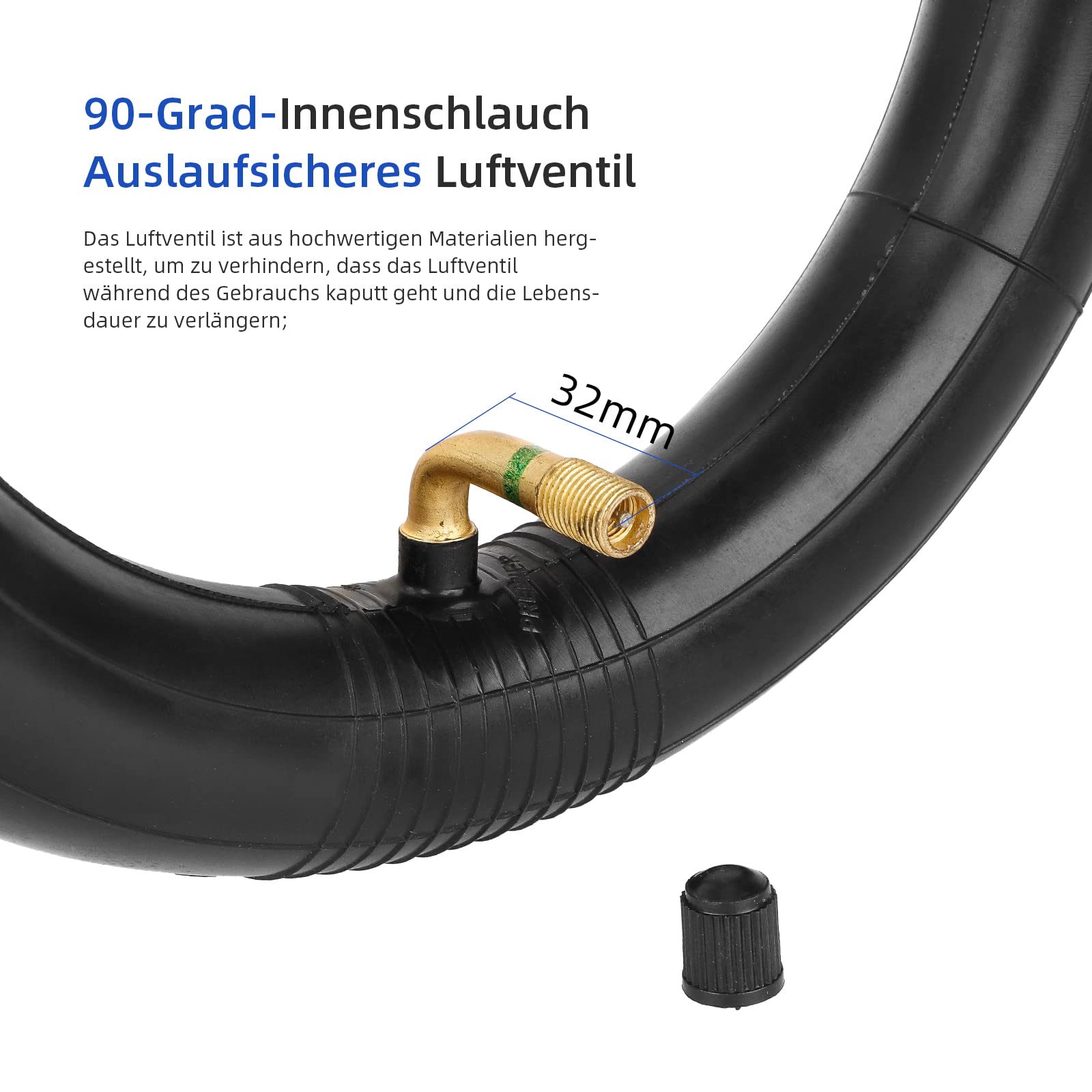 ulip (2er-Set) 8,5x3 (50-134) Offroad-Reifen mit Schlauch 8,5 Zoll Luftreifen für VSETT 8 9 Macury Zero 8 9 Roller