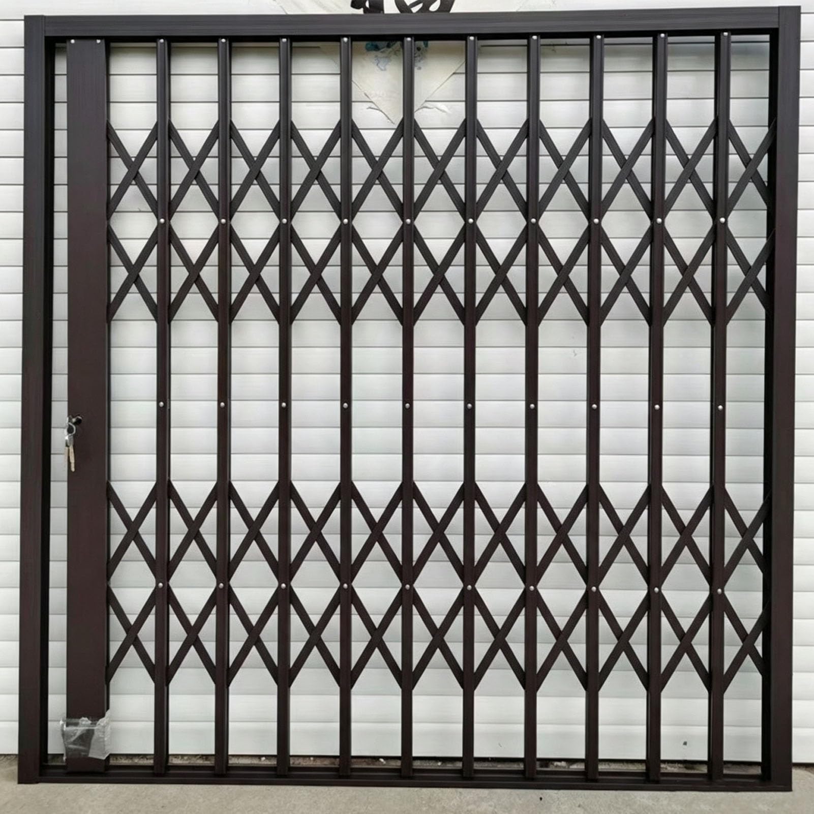Inferriate per Finestre Barre di Sicurezza a Fisarmonica Pieghevoli per Finestre Porte | 1m 1.2m 1.6m 1.8m 2m 2.1m Griglia di Protezione Finestra Retrattile Robusta, Recinzione di Sicurezza Estensibile Antifurto
