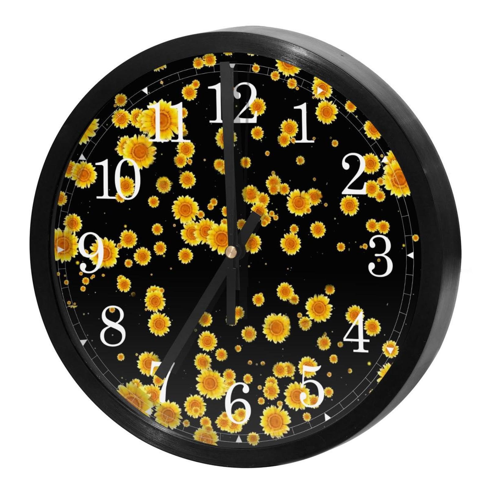 Horloge murale à quartz à piles sans bruit pour l'aménagement de bureau et école