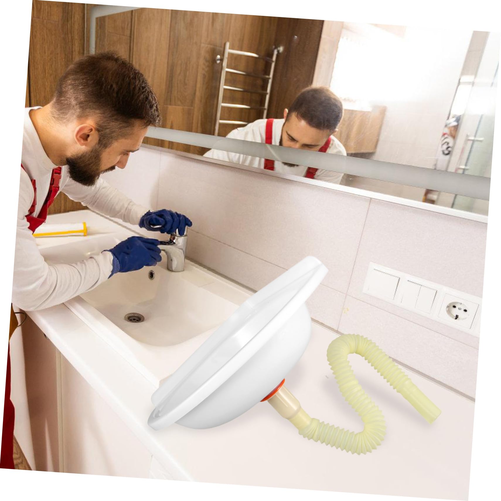 Kleines Dreieckiges Wandwaschbecken aus Kunststoff Platzsparendes Design Leicht zu Reinigen für Kleine Badezimmer und Terrassen mit Begrenztem Platz Zufälliger Stil