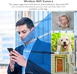 Indoor Security Camera 2.4GHz WiFi Wireless Surveillance Camera with Motion Detection 120° Wide Angle Night Vision for Home Security Pet Baby Monitor for iOS for Android Devices