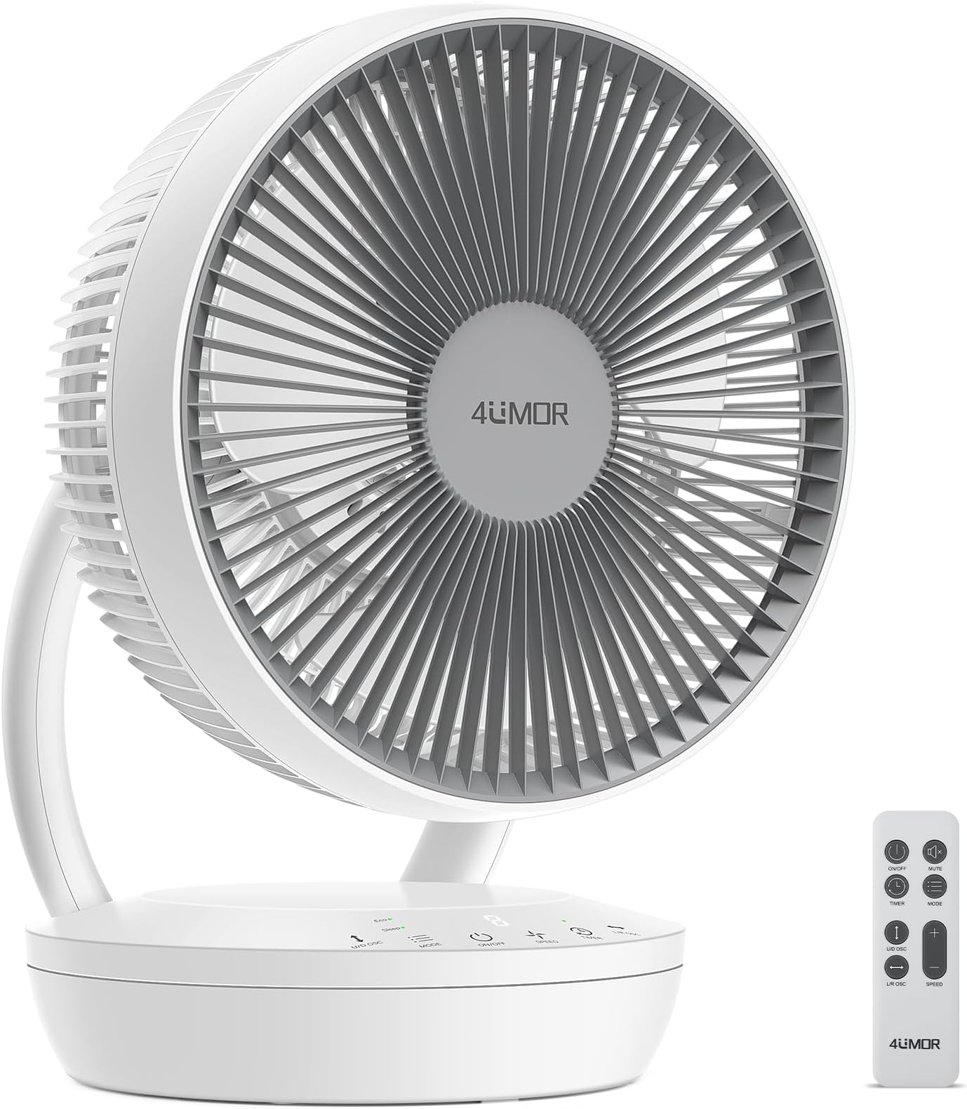 MYCARBON Ventlador de Mesa Slencoso 20dB Motor DC, Funcona genal y