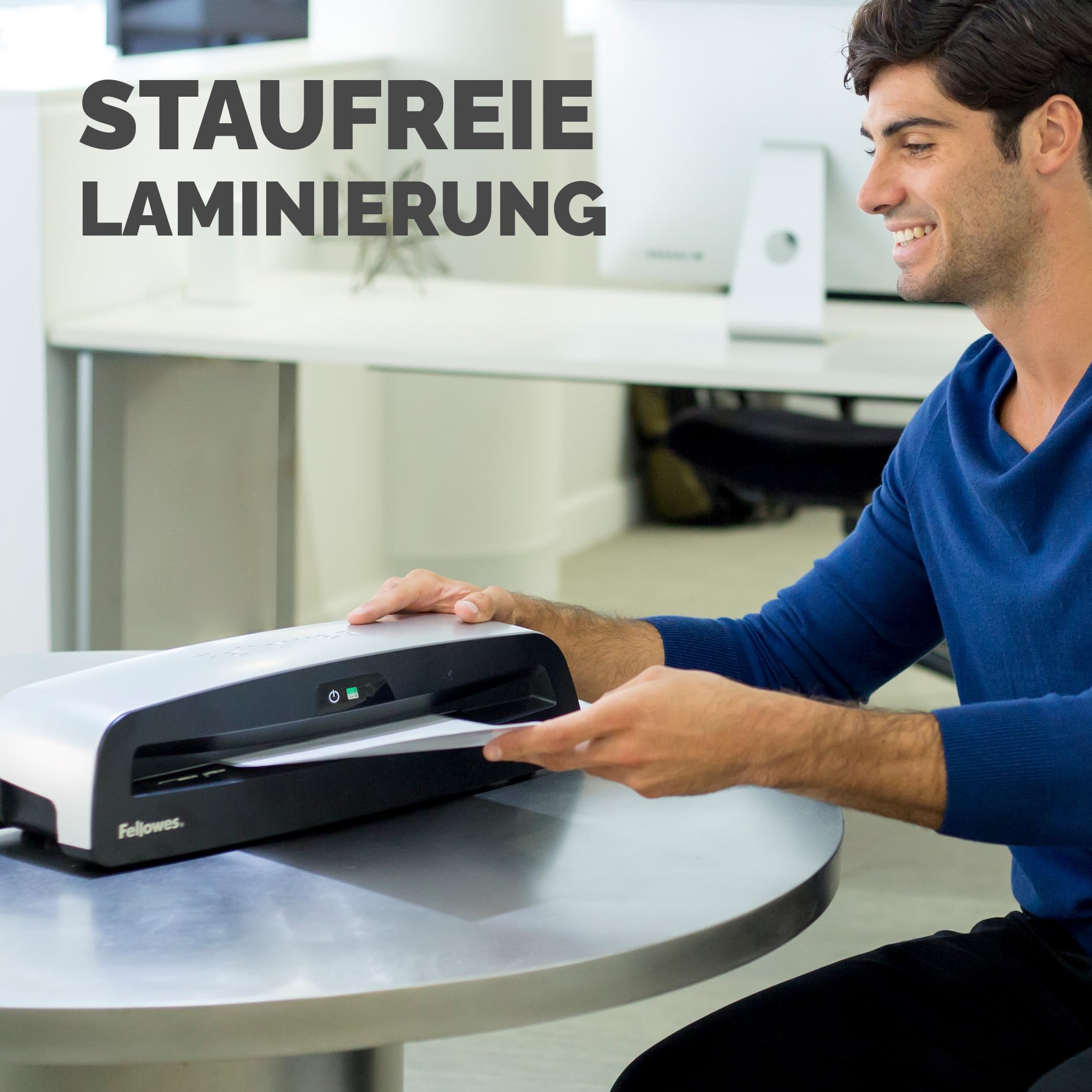 Fellowes A3 Laminiergerät Neptune 3 - bis 175 Mikron - Aufwärmzeit nur 60 Sekunden - AutoSense Technologie und Folien-Tracker - inkl. 10 gratis Laminierfolien