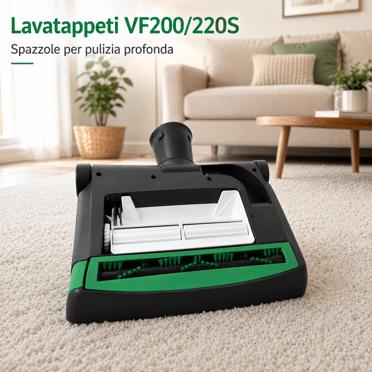 Lavatappeto VF200/220S NUOVO ORIGINALE per Folletto VK200/220S - Accessorio per Pulizia Tappeti e Moquette Ricambio ORIGINALE per Rinfrescare Superfici, Tessili Casa