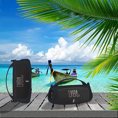 Miniatura 11 de JCHPINE Funda de silicona para altavoz Bluetooth portátil JBL Charge 5, soporte protector para accesorios de altavoces JBL Charge 5