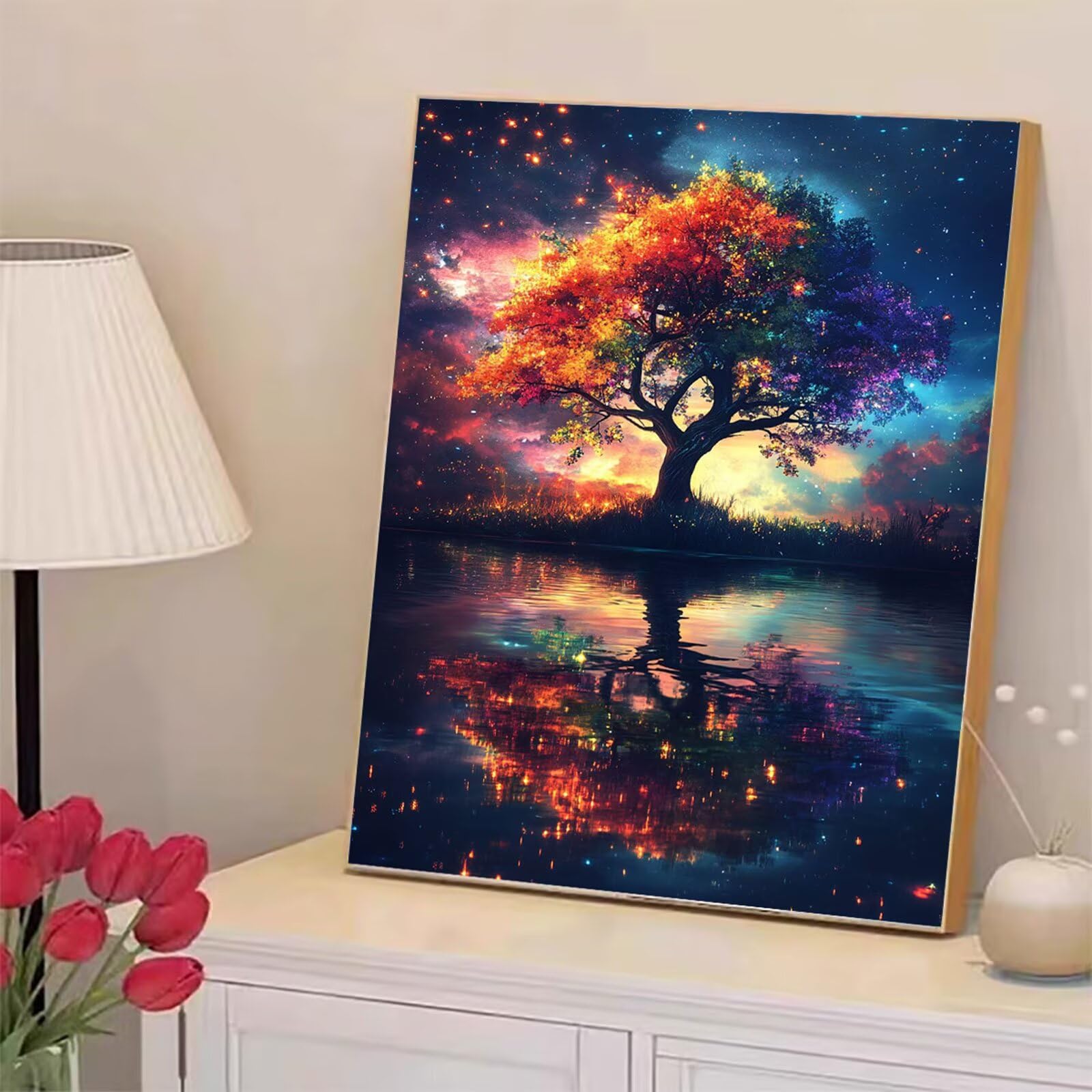 Zestawy artystyczne z diamentami dla dorosłych, zestawy do malowania diamentami z płótnem HD, DIY, klejnot, sztuka, błyszczący, kryształ górski, zestawy do haftu krzyżykowego do domu, biura, sztuka