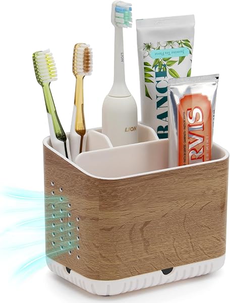 Porte-Brosse à Dents en Bois