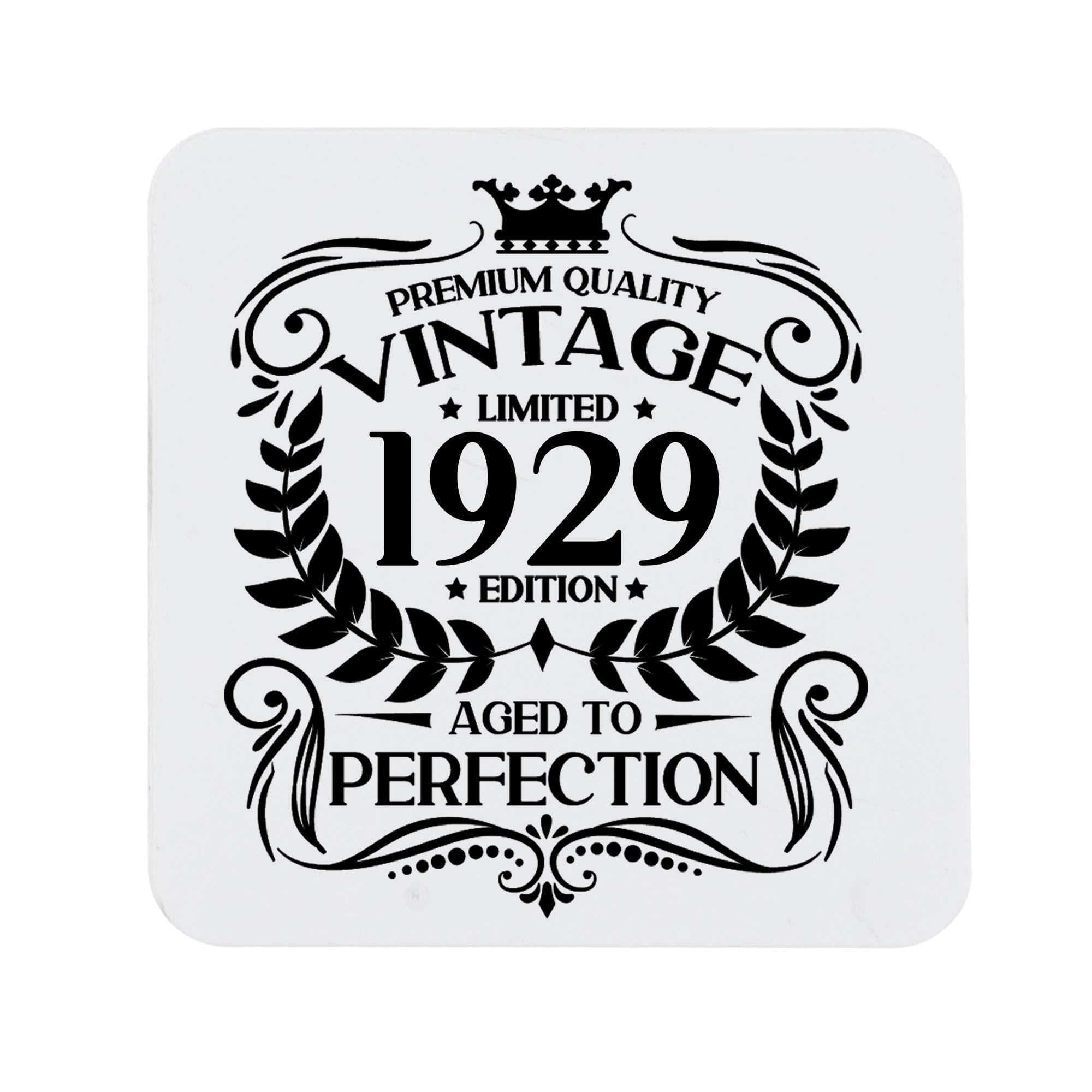 80th Birthday Gift for Men Vintage 1946 Aged to Perfection Engraved Slate Coaster Present for 80 Year Old Etched Natural Slate Placemat (Round Slate) — view 188