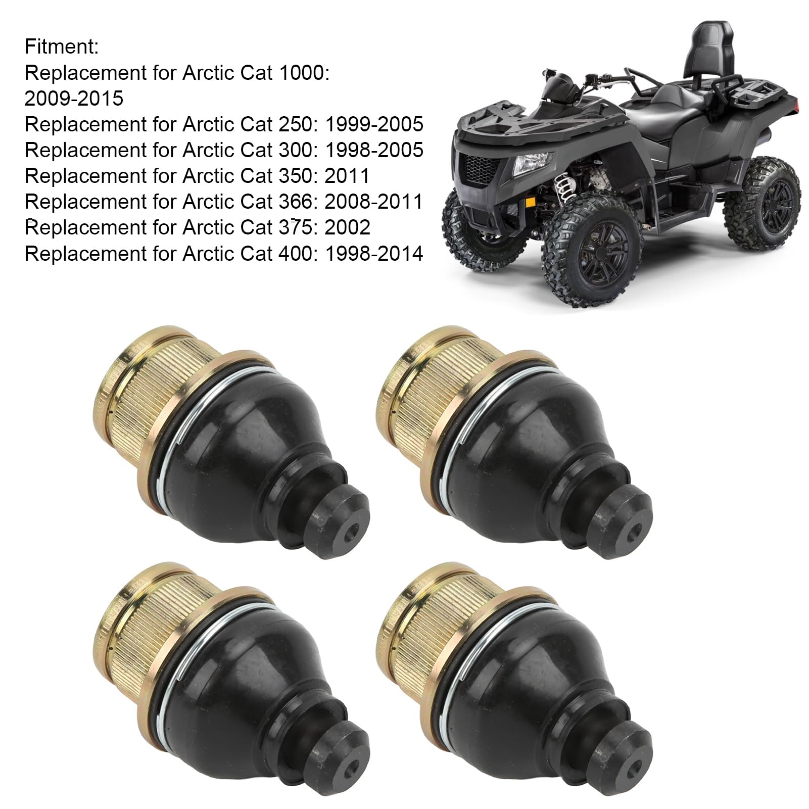 Przegub kulowy ATV, praktyczny 0405-483 4 szt. elastyczny zamiennik dla Arctic Cat 250 300 350 375 400 do naprawy