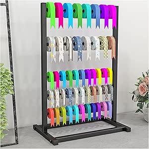 Amazon.com: Ribbon Holder Organizer Display Stand Black Craft Ribbon ...