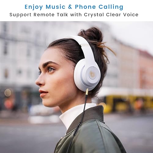 Miniatura 10 de weishan Solo3 Cable de audio en espiral de repuesto para auriculares inalámbricos con cancelación de ruido Dre Beats Studio3, repuesto de cable de