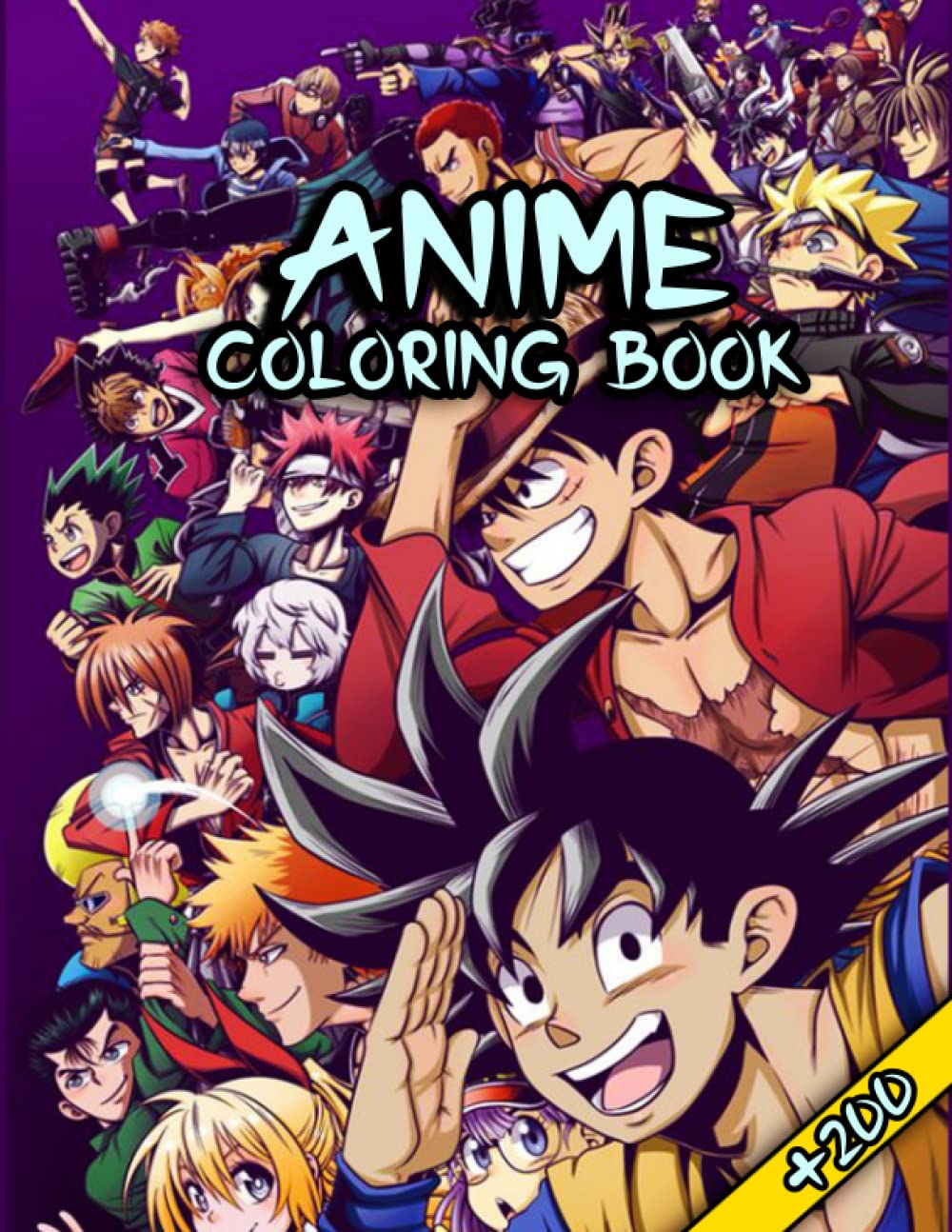 Buy ANIME COLORING BOOK +200 200 Mixed anime characters Of The Most