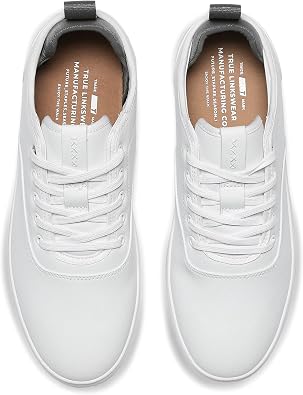 TRUE Linkswear FS-01 Men's Sneakers - Weather Resistant, Eco-Genuine Leather, Classic Style for All-Day Wear