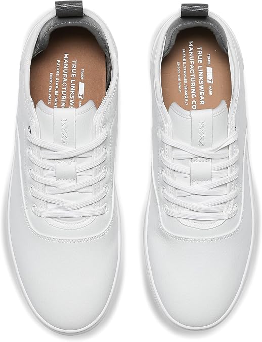 TRUE Linkswear FS-01 Men's Sneakers - Weather Resistant, Eco-Genuine Leather, Classic Style for All-Day Wear
