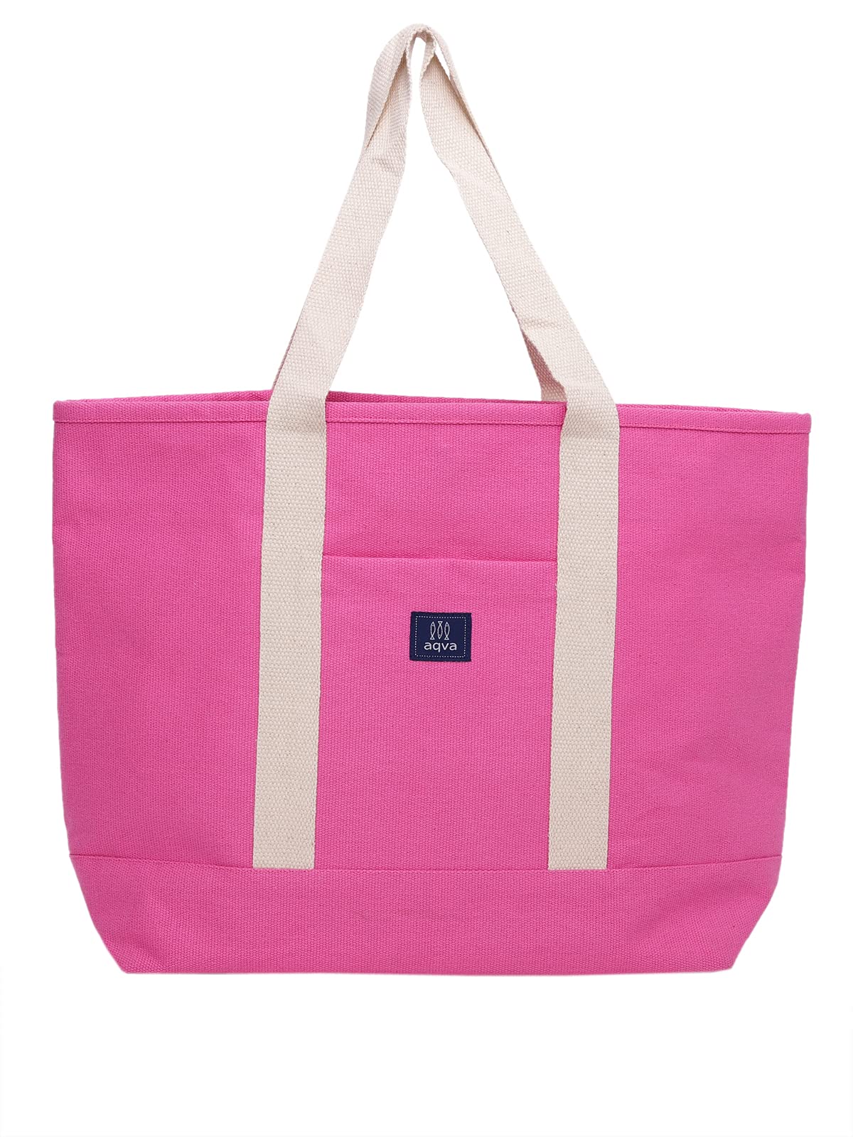 See full amazon price history chart for AQVA Textured Cotton Canvas Tote Bag for Women with Magnet Closure | Large Capacity | Stylish Multipurpose Handbag with Front Pocket | Shoulder Bag for Laptop, Office, Travel & Shopping | Fuchsia AQVA Textured Cotton Canvas Tote Bag for Women with Magnet Closure | Large Capacity | Stylish Multipurpose Handbag with Front Pocket | Shoulder Bag for Laptop, Office, Travel & Shopping | Fuchsia (B09TFM9KMJ) Amazon Price History, Amazon Price Tracker