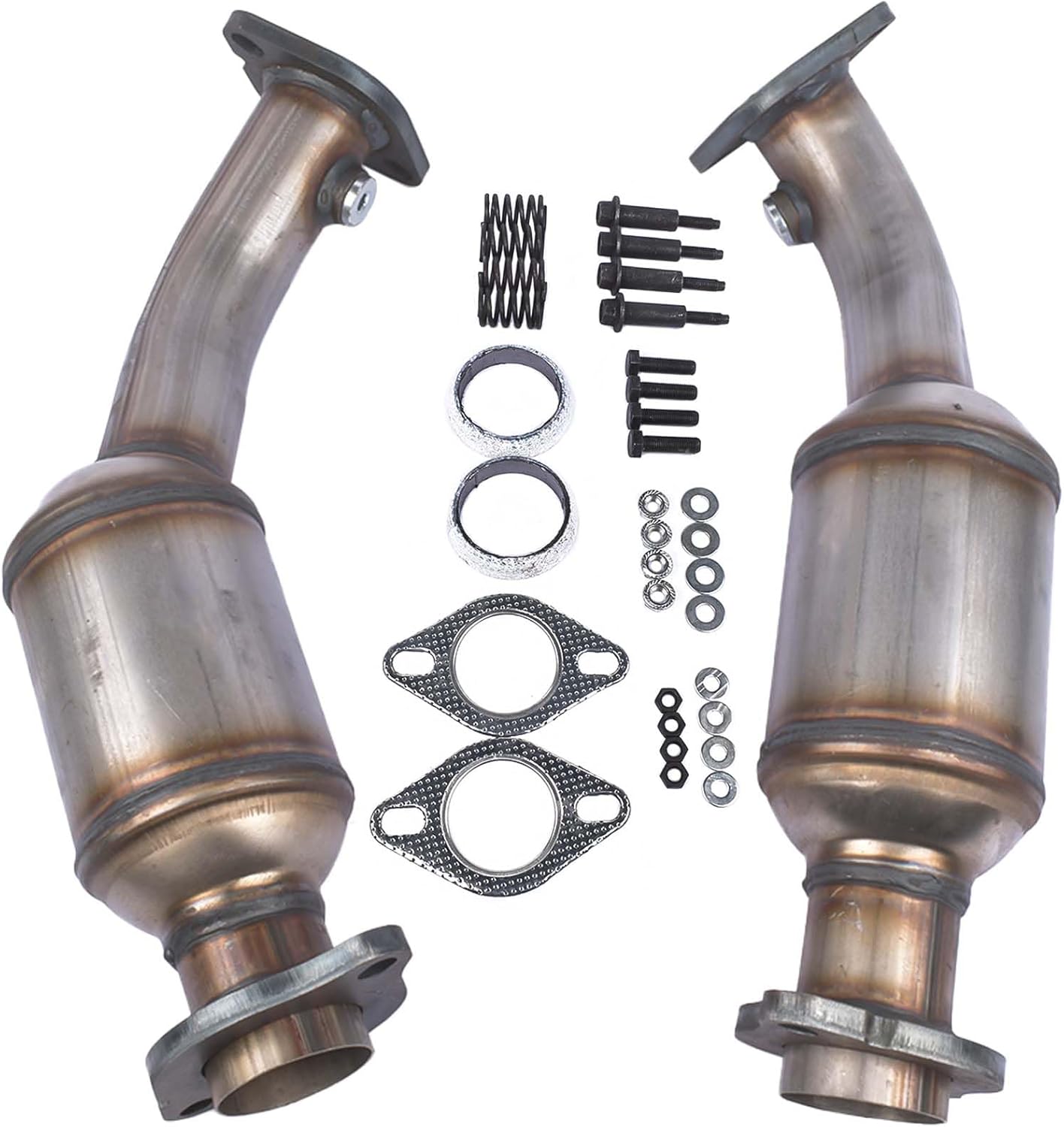 2 pcs front catalytic converter left and right replacement for 2008-2011 cadillac cts 3.6l v6 16684 16685