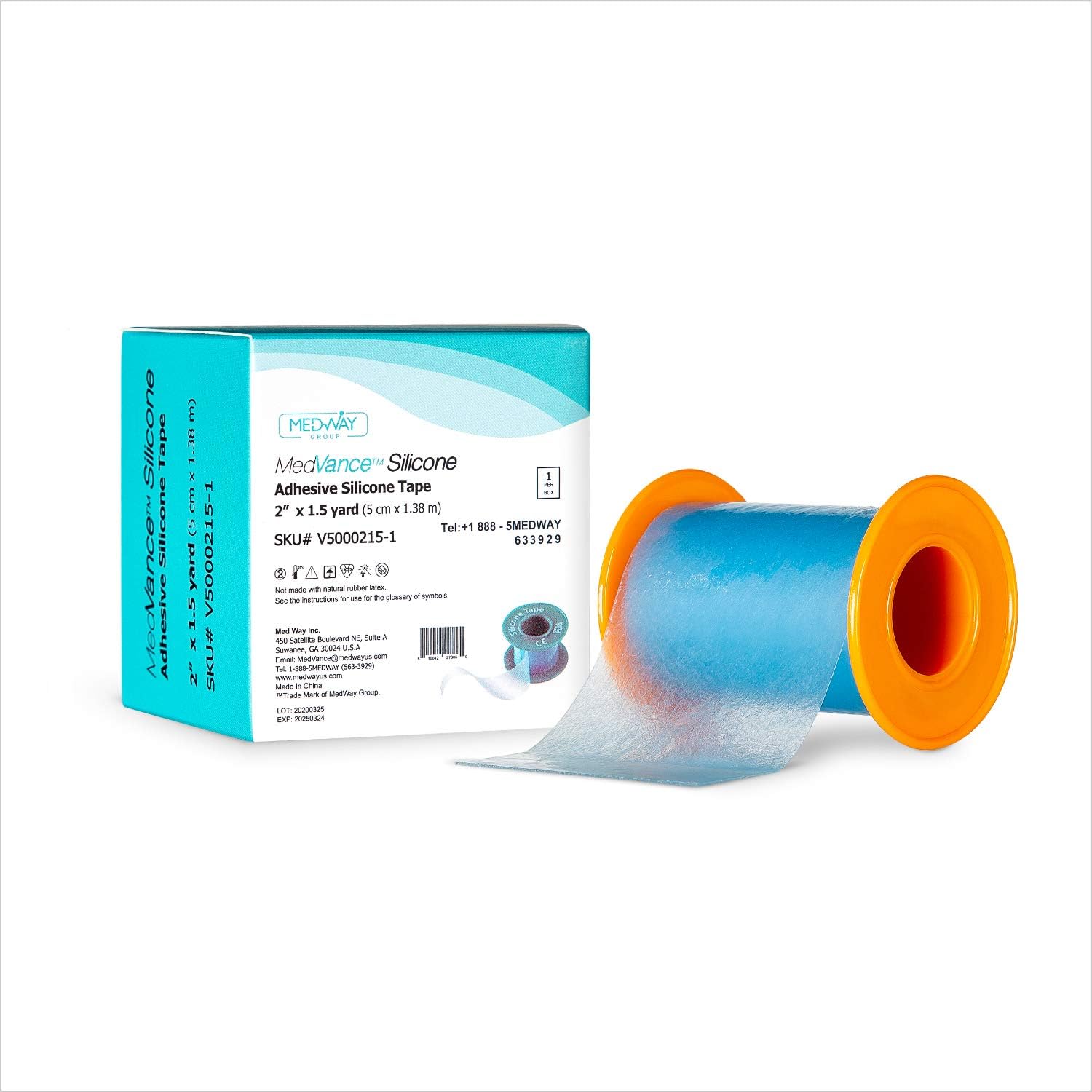 MedVance Silicone Tape 2" Wide Soft with Perforation and
