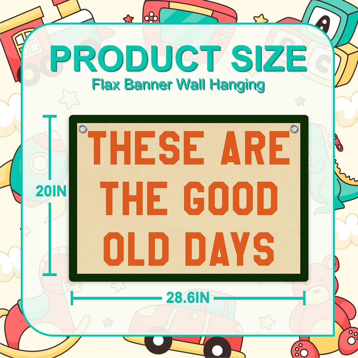 These Are The Good Old Days Sign Inspirational Banner Trendy Wall Hanging