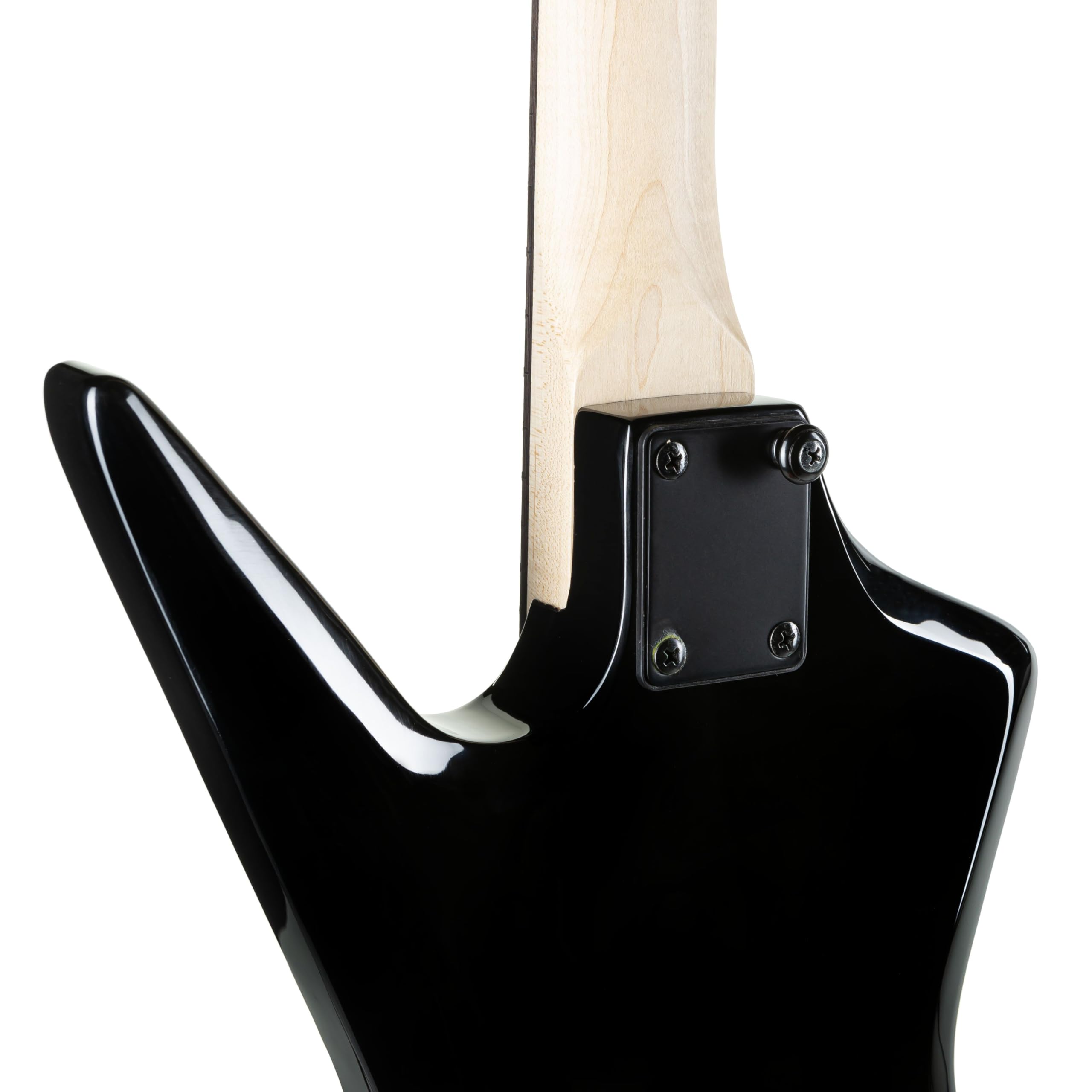 J & D V-200 S Skeleton E-Gitarre, ML-Style, Linde-Korpus, Ahornhals, Composite-Griffbrett, 22 Bünde, High Output Humbucker, Tune-o-Matic Brücke, Schwarze Hardware, Skeleton-Finish
