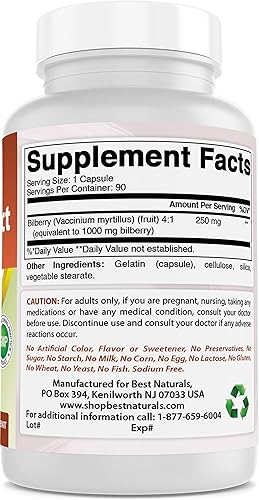 Miniatura 6 de Best Naturals Arándano 1000 mg 90 cápsulas (90 unidades (paquete de 3))