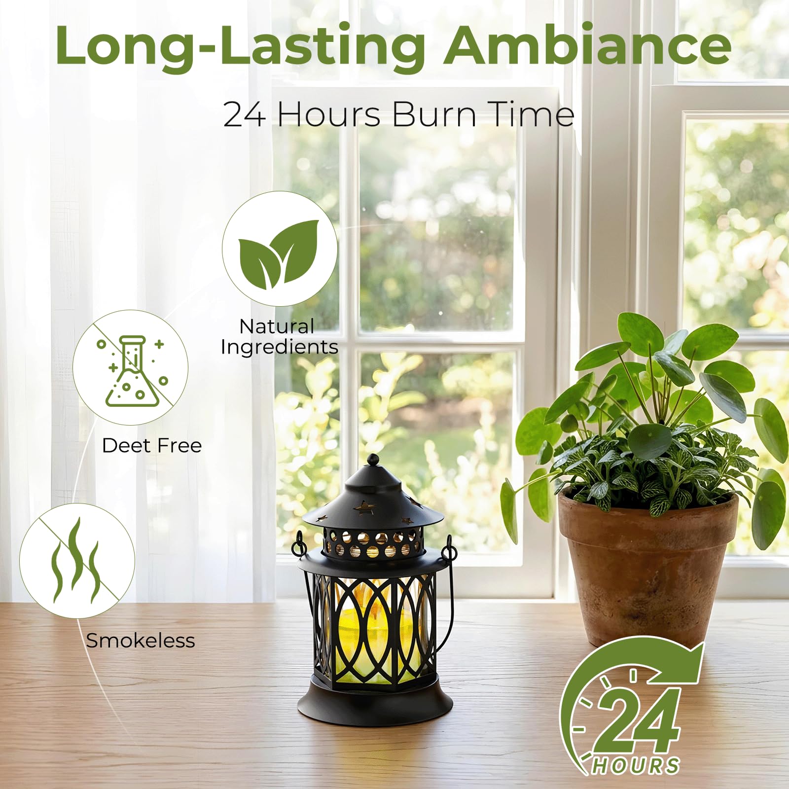 Velas perfumadas, 2 velas de aromaterapia de cera de soja para patio, jardín y camping