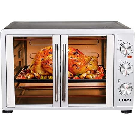 Amazon.com: BUNDLE Luby horno tostador extragrande, 18 rebanadas, pizza de  14.0 in, Turquía, 20.0 lbs, plata, acero inoxidable + Asurion 3 años de  garantía : Hogar y Cocina