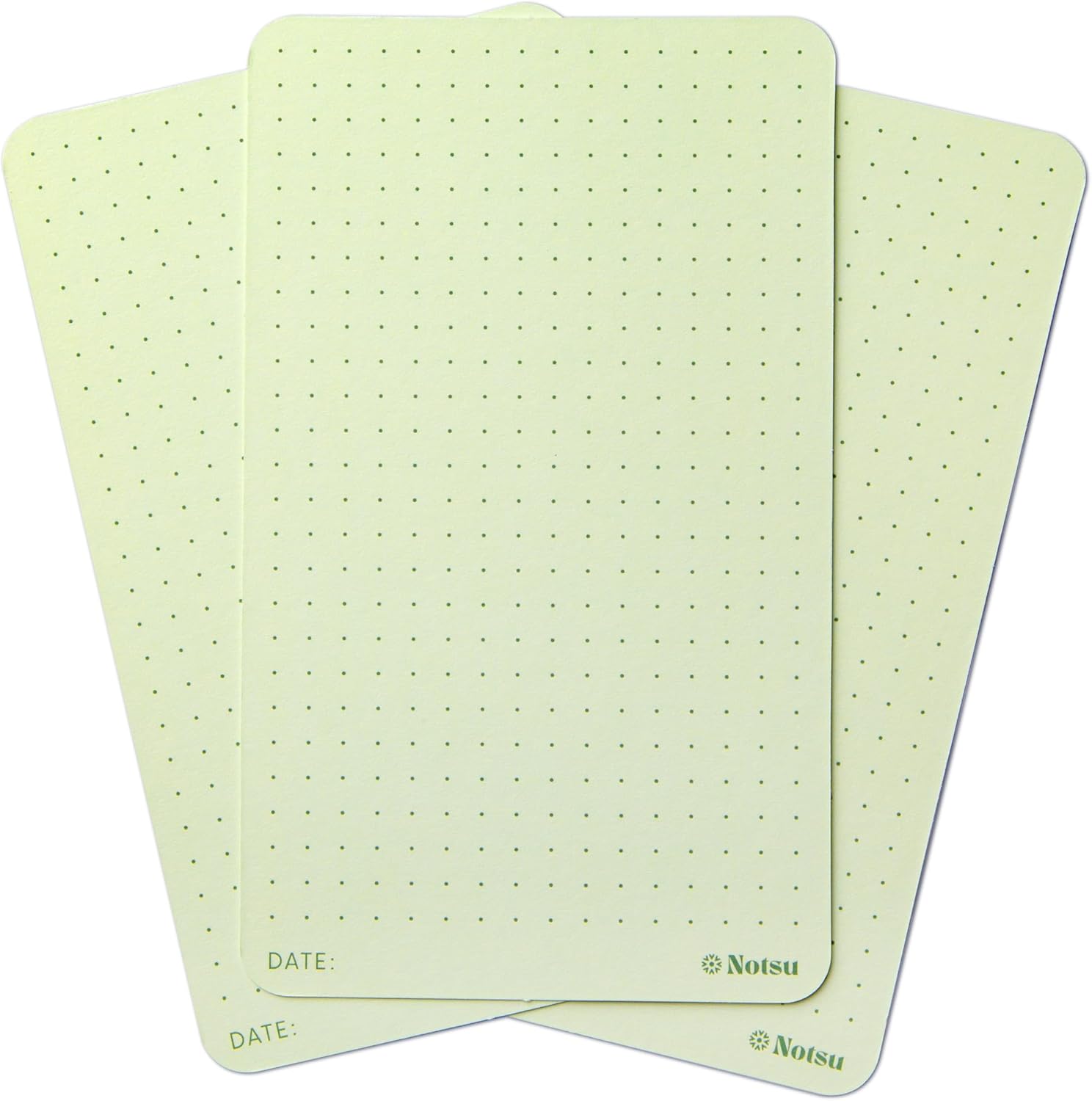 Notsu Dotted Colored Note Cards 3x5 inch, 40 ct