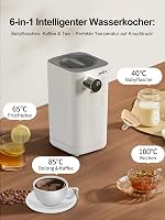 BootyBay Intelligens Cumisüveg Készítő - 20 Másodperces Tápszer Elkészítés, 1.5L Víztartály, BPA-mentes, Csendes Működés, 16 cm-ig Állítható 7