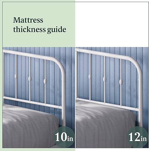 Miniatura 28 de Plataforma Zinus Arnav, Doble, Blanco Blanco,Negro -