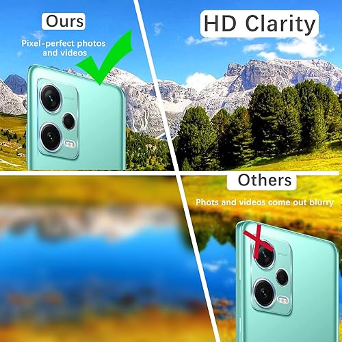 Miniatura 7 de Protector de pantalla de vidrio templado de privacidad para Redmi Note 12 4G (2+2) + protector de lente de cámara (2 paquetes), película de vidrio