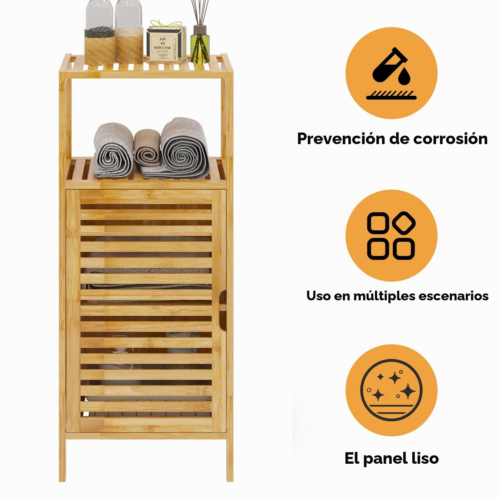 SogesHome KS-YSG-DM, bambú, Natural, 2 Niveles