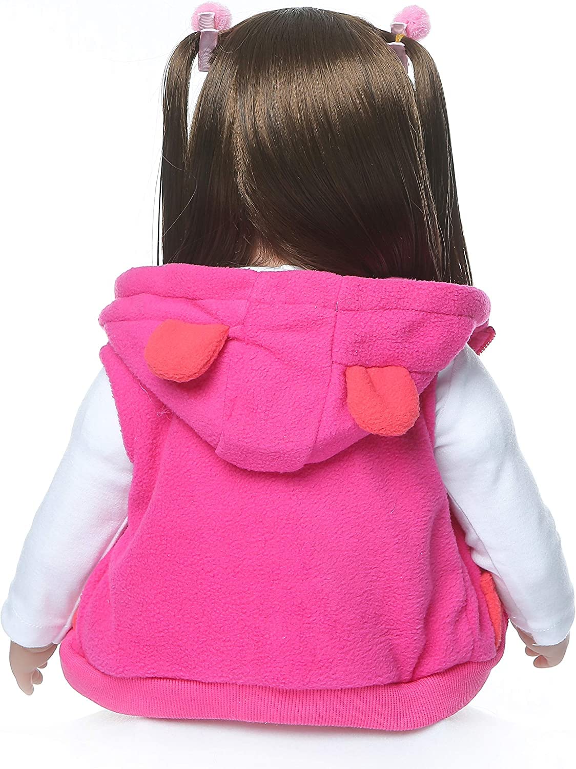 ZIYIUI 24 Pollici 60 cm Bambole Reborn Femmina Silicone Morbido Vita Reale Realistico Fatto a Mano Bambole Reborn Originali Giocattoli Per Ragazzi e Ragazze Regali di Festa Magnetici Reborn Doll