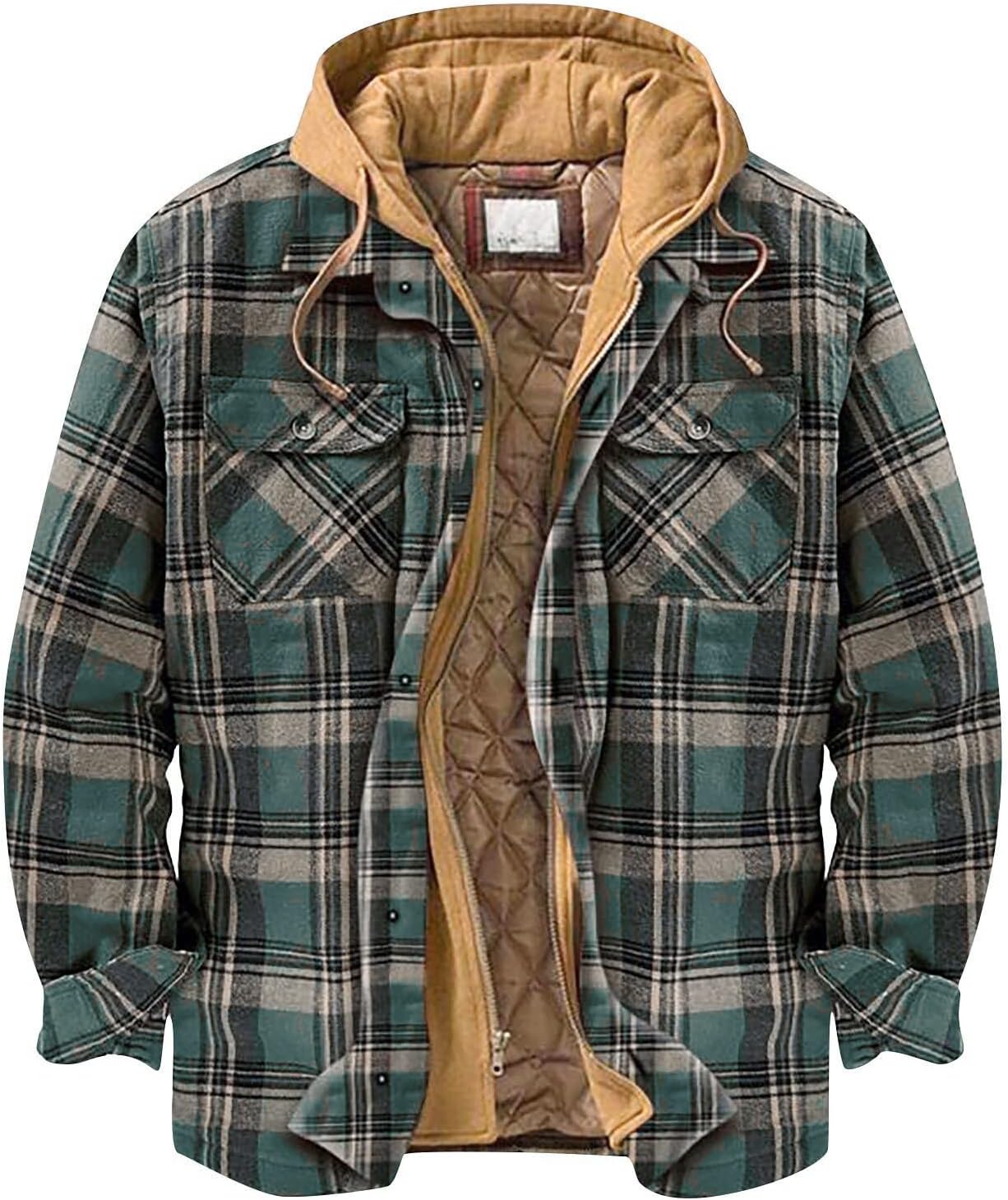 Shineshae Fashion Coats for Mens Cardigan Autumn Funny Open Front Men's Long Sleeved Coats