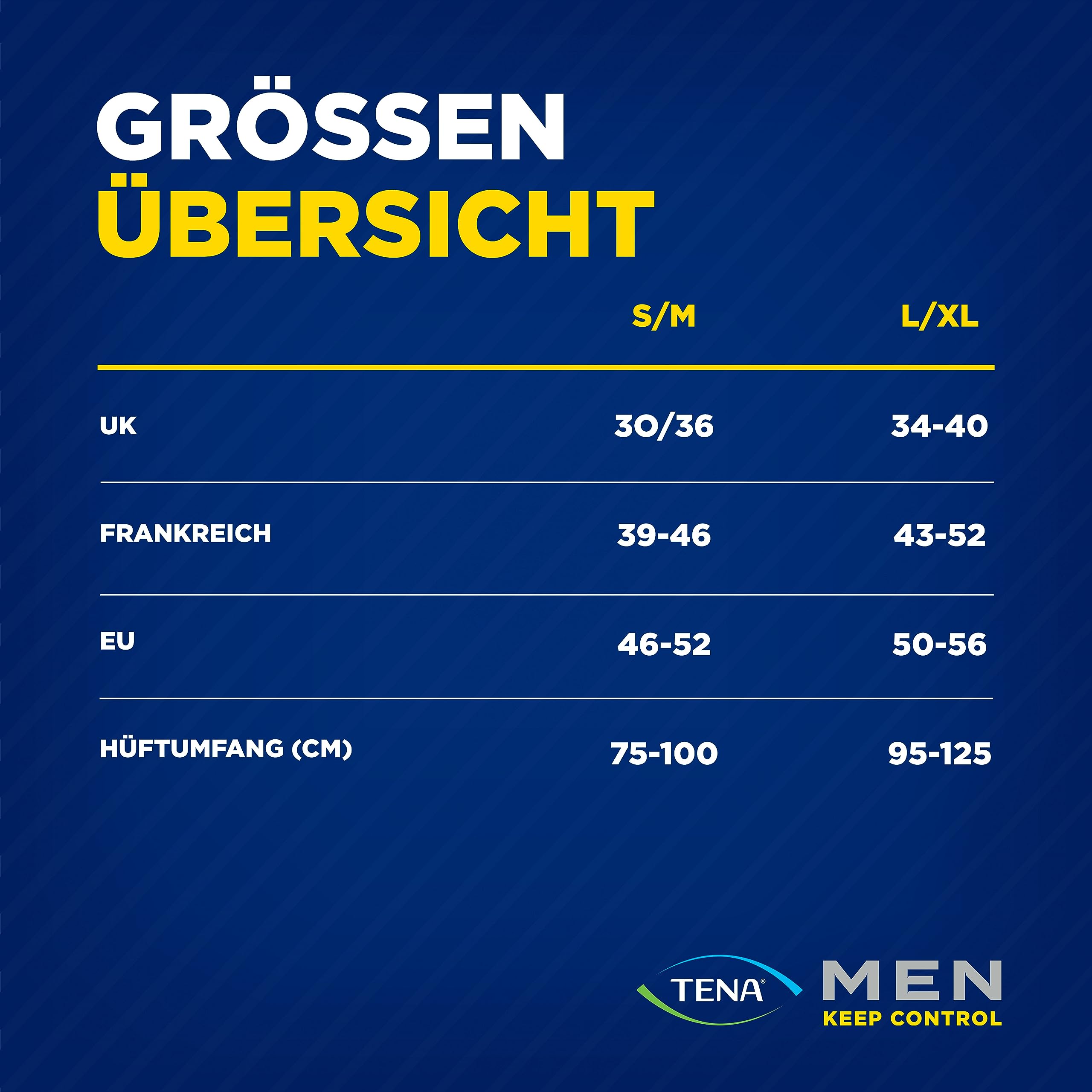 TENA MEN Active fit Pants Plus - 40 Stück im Monatspaket (4 x10) - Einweghosen für Männer - bei mittlerem bis starem Urinverlust - Größe L