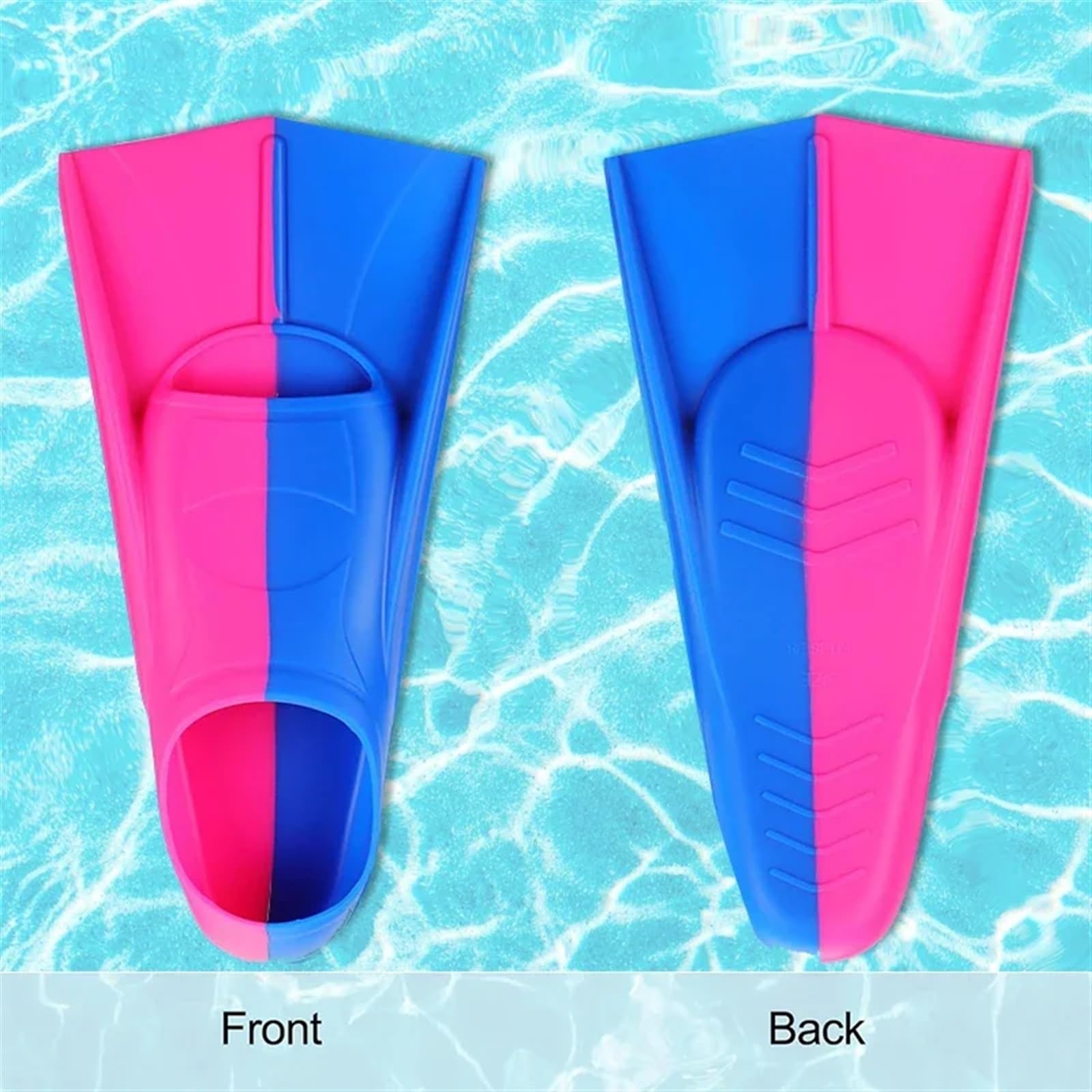 Pinne Snorkeling Pinne da Nuoto for Uomo e Donna, in Silicone, Corte, for Adulti e Bambini, Leggere, for l'allenamento subacqueo