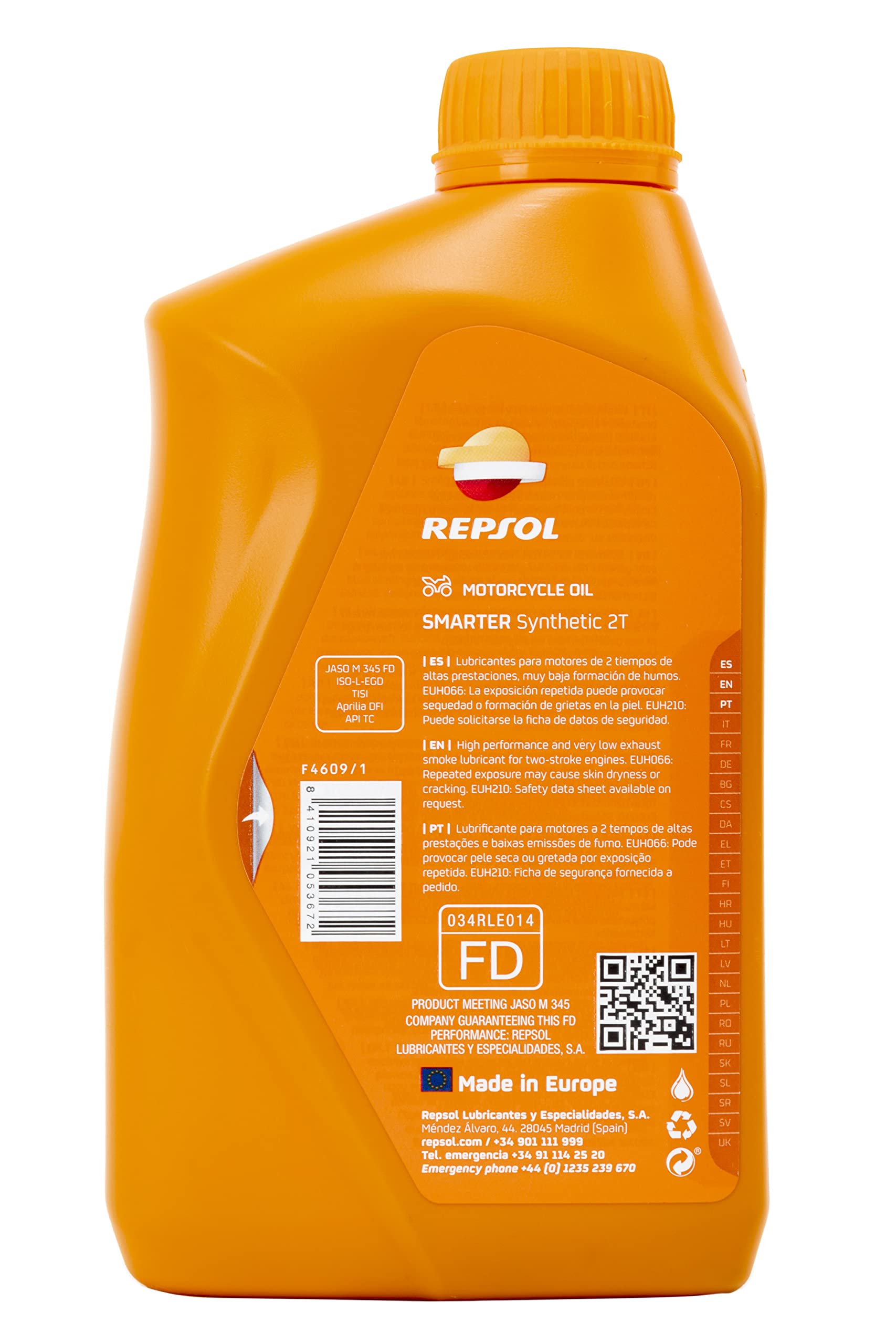 REPSOL Olio motore SMARTER Olio minerale 1 L