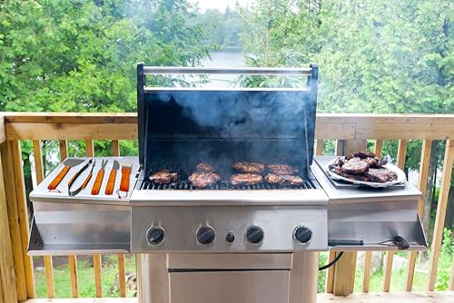 Miniatura 6 de Home-Complete HC-1001 - Juego de herramientas para barbacoa de madera 18 accesorios de barbacoa de acero inoxidable con asas y funda de madera