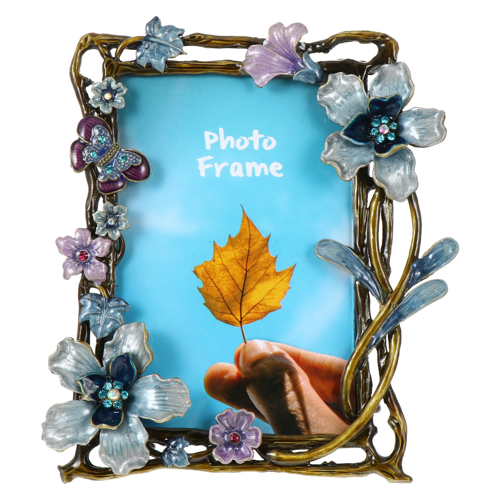 Cadre photo vintage en métal Homoyoyo, un écrin chic et élégant pour vos clichés de bureau
