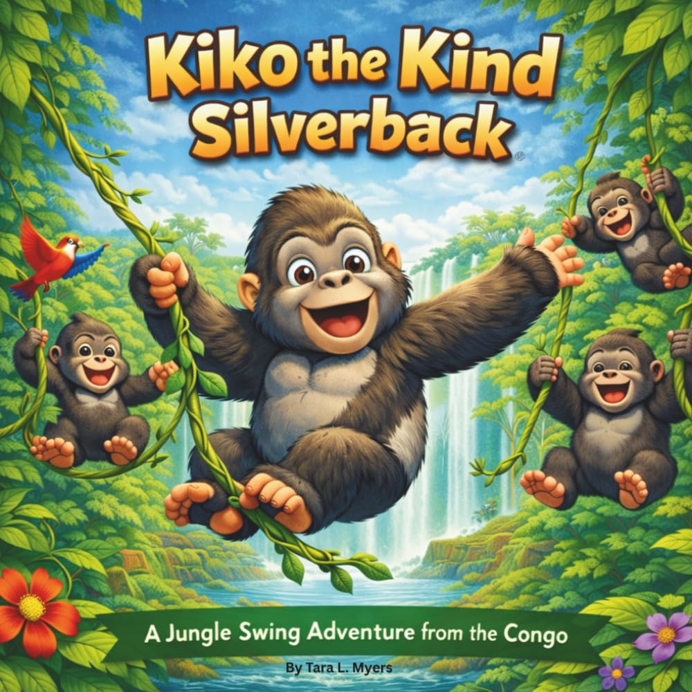 Kiko the Kind Silverback: Children's Storybook| A Jungle Swing Adventure from the Congo| Rhyming| Adventure| Animals| Gorillas| For ages 3-8| 30 Pages| Size 8.5 x 8.5 (Childrens Books)