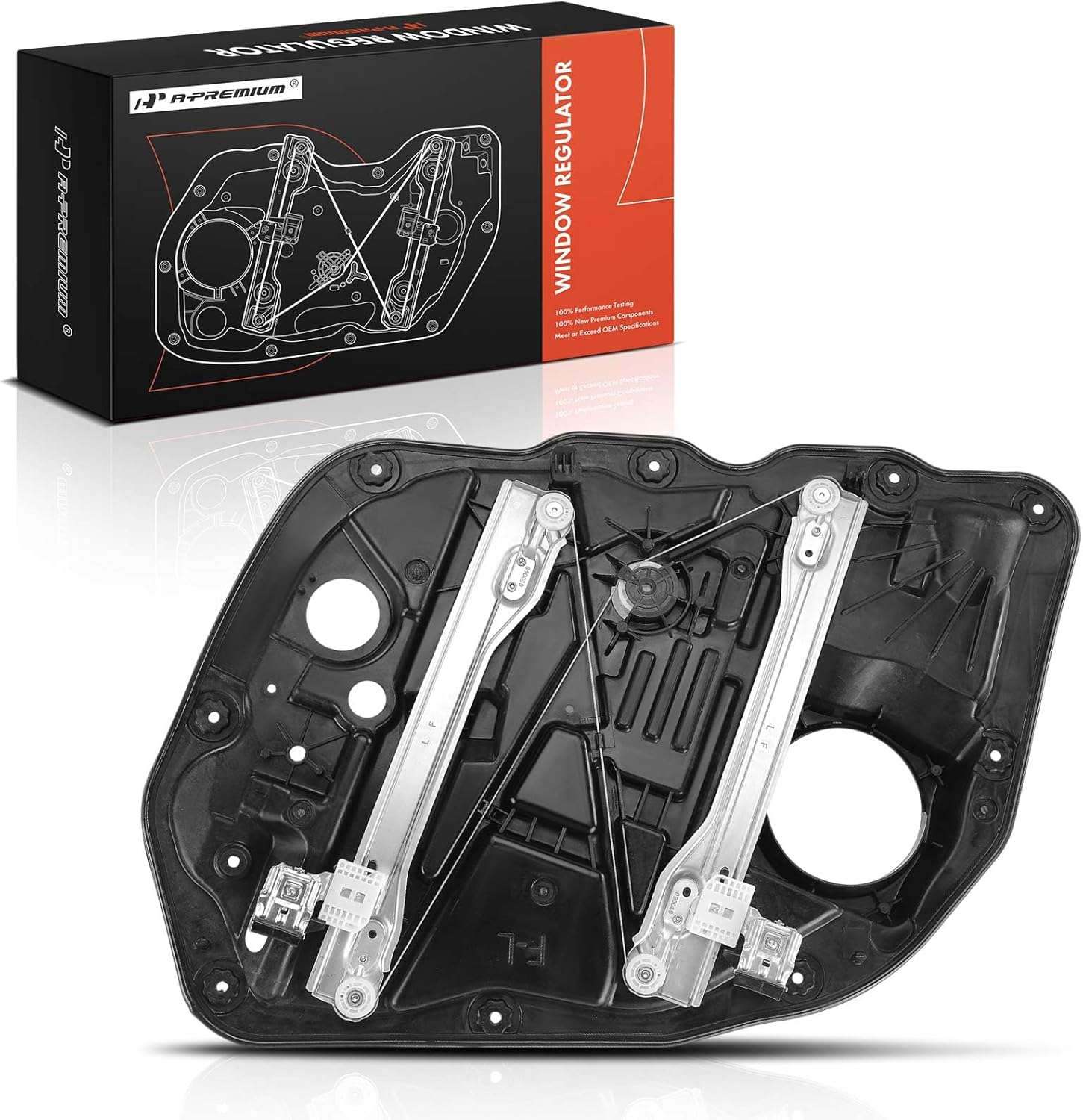 A-Premium Front Driver Side Electric Power Window Regulator Without Motor Compatible with Kia Optima 2011 2012 2013, with Panel